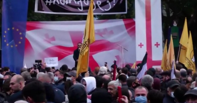 აქცია ბათუმში „ლელოს“ წარმომადგენლებმა დატოვეს