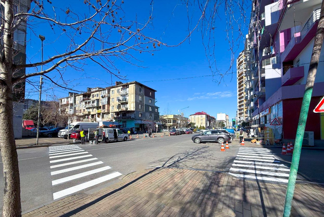 საგზაო ინფრასტრუქტურის სამუშაოები – ბათუმში